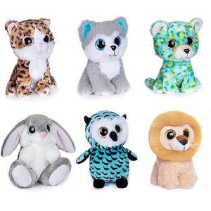 Ensemble de jouets en peluche ODM animaux en peluche Bundle mignon Lion lapin lapin léopard <span class=keywords><strong>chat</strong></span> Husky chien hibou animaux Pack bébés enfants Lot de peluche - Product Image 3