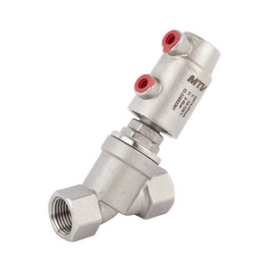 Válvula de llenado neumática roscada Mtv G3 A Dn15 de acero inoxidable 304, montada en pared, ajustable para máquinas de llenado - Product Image 4
