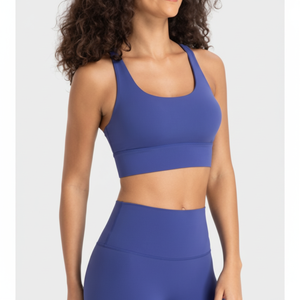 Comfortable Womens Workout Sports Bra Seamless Breathable <b>Padded</b> Gym Yoga Running Fitness Wear - Product Image 1