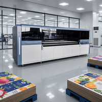 Machine d'impression numérique industrielle pour cartons, simple et multi-passages, CMYK, encre blanche, haute vitesse, pour boîtes en carton ondulé