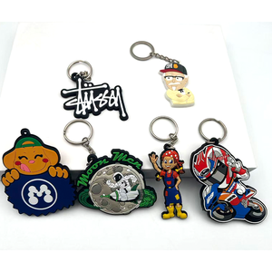 Personalizado al por mayor llavero de goma de PVC logotipo de la marca Animal esmalte suave personalizado suave llaveros de goma de PVC - Product Image 4