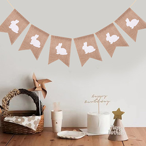 Guirnalda Decorativa de Pared con Diseño de Conejo de Pascua DAMAI, Adornos Colgantes Festivos de Primavera para Interiores y Exteriores, Artículos para Fiestas de Pascua - Product Image 1