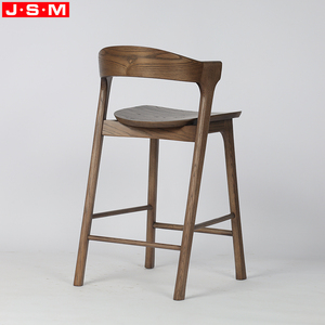 Taburetes de Bar Modernos para Cocina con Respaldo, Silla de Bar de Madera Nórdica de Lujo, <span class=keywords><strong>Taburete</strong></span> de Bar Moderno - Product Image 4