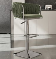 Stuhl Bar Metall Theke Nordic Swivel Moderne Wohn möbel Set Hoch Holz Samt Küche Leder Gold Luxus Hocker Stuhl Bar