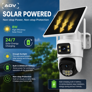 Caméra solaire PTZ Wistino 365 jours avec carte SIM 4G pour la surveillance extérieure des fermes et du bétail, vision nocturne, caméra solaire Aov - Product Image 1