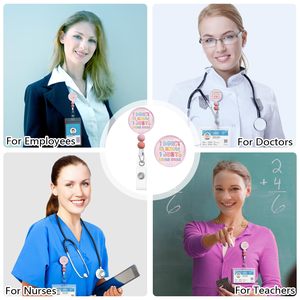Divertente <span class=keywords><strong>non</strong></span> lo so, ho appena lavorato qui retrattile Badge retrattile balia porta Badge porta carta d'identità con Clip infermiere accessori - Product Image 4