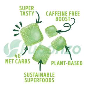 Complément Énergétique Gommes Super Greens Moringa pour Adultes Marque Privée OEM Sans Caféine Antioxydant Naturel Bénéfices Cérébraux et Cardiaques - Product Image 4