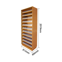 Étagères à cigarettes en bois pour magasin de tabac, armoire à plusieurs niveaux pour magasin de tabac, avec poussoirs