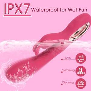 IPX7 Su Geçirmez 10 Frekanslı Titreşimli Tavşan Vibratör Kadın Mastürbasyon Seks Oyuncakları - Product Image 3