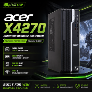 ขายดีสำหรับ ACER X4270 Intel i5/i7 16GB DDR4 512GB SSD + 1TB HDD VGA HDMI WiFi 6คอมพิวเตอร์ตั้งโต๊ะสำหรับสำนักงานบ้าน - Product Image 1