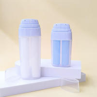 Bouteille d'essence bleue 40ml 80ml, crème isolante, fond de teint liquide, flacon d'essence rechargeable, bouteilles en plastique portables pour essence aromatique