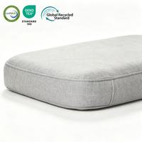 Coussin de lit pour animaux de compagnie Yangyangpet en lin résistant aux rayures, avec mousse à mémoire de forme, lavable, pour chien