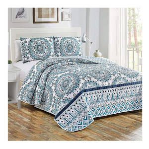 Bohemian Thiết Kế Bông Trải Giường In Quilt Ánh Sáng Trọng Lượng Quilt Thiết Lập Bộ Đồ Giường Ném Chăn Khăn Phủ Bàn - Product Image 4