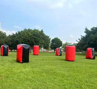Barrières de tir à l'arc gonflables et bunkers de paintball, obstacles de paintball gonflables durables pour les terrains commerciaux