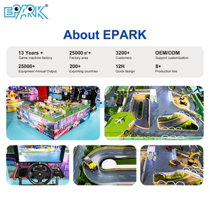 Machine de jeu d'arcade EPARK Mr Racing avec table de sable, <span class=keywords><strong>construction</strong></span> métallique, support espagnol - Simulateur de course automobile pour 2 joueurs - Product Image 6
