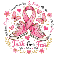 Transfert DTF de sensibilisation au cancer du sein, verset biblique chrétien, ruban rose floral, impression à chaud pour T-shirt