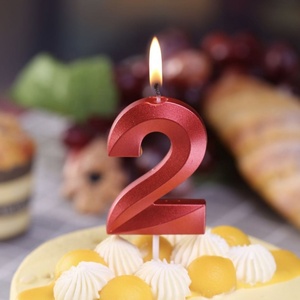 Vela de Cera para Pastel de Cumpleaños con Número del 0 al 9 para Decoración de Fiestas al por Mayor - Product Image 4