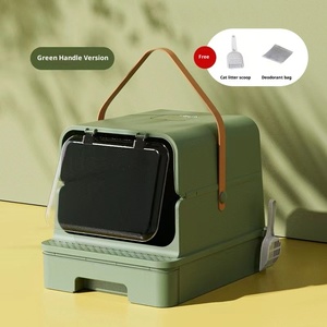 <span class=keywords><strong>Bac</strong></span> à litière pour chat extra large bon marché <span class=keywords><strong>Bac</strong></span> à litière pour chat lavable et amovible anti-éclaboussures pour grands chats - Product Image 4