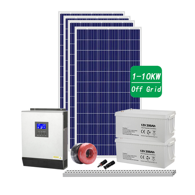 48V Solar Panel Set with 1KW to 10KW Battery Storage System Inverter & MPPT Controller for Outdoor Use 50KW Solar Power
