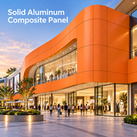Panneau composite en aluminium massif bleu 1220x2440mm pour panneaux muraux découpés sur mesure