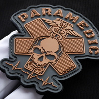 Prix usine vente en gros personnalisé en caoutchouc 3d marque Logo étiquettes Pvc en relief Patch crochet et boucle Patch tactique PVC Patch