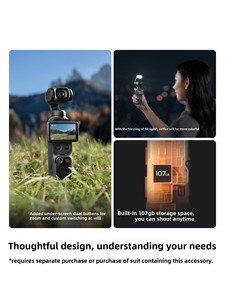 Global Version 1 Inch Pocket 4 <b>Gimbal</b> <b>Camera</b> Portable Handheld Video <b>Camera</b> Vlog Shooting Device Gift - Product Image 3