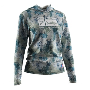 Sweat à capuche à séchage rapide, écologique, protection solaire, performance rapide, manches longues, pour la pêche, pour femmes - Product Image 3