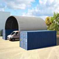 Abri Conex à structure simple 26x20 pieds avec paroi arrière en PVC 610g/m²