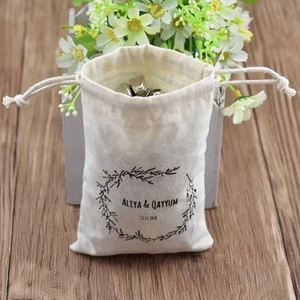 100% Cotton Reusable Produce Muslin <b>Bags</b> Multipurpose Double Drawstring Storage Pouch for Everyday Use - Product Image 5