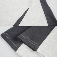 Fábrica de ropa, venta al por mayor, ropa de hombre, camisas de hombre, Camiseta básica de retazos en blanco informal clásica lisa de 220gsm