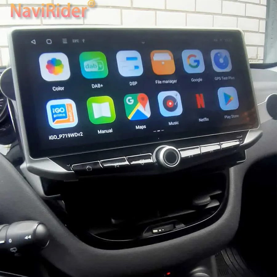 Peugeot 10.88 için 208 "Android Qled ekran Carplay 2008 2012 - 2018 araba radyo multimedya Video oynatıcı GPS Stereo DSP kafa ünitesi