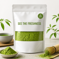 Poudre de Matcha biologique de qualité cérémoniale en vrac, fraîche et neuve, pour la création de boissons et l'amincissement, certifiée UE et NOP