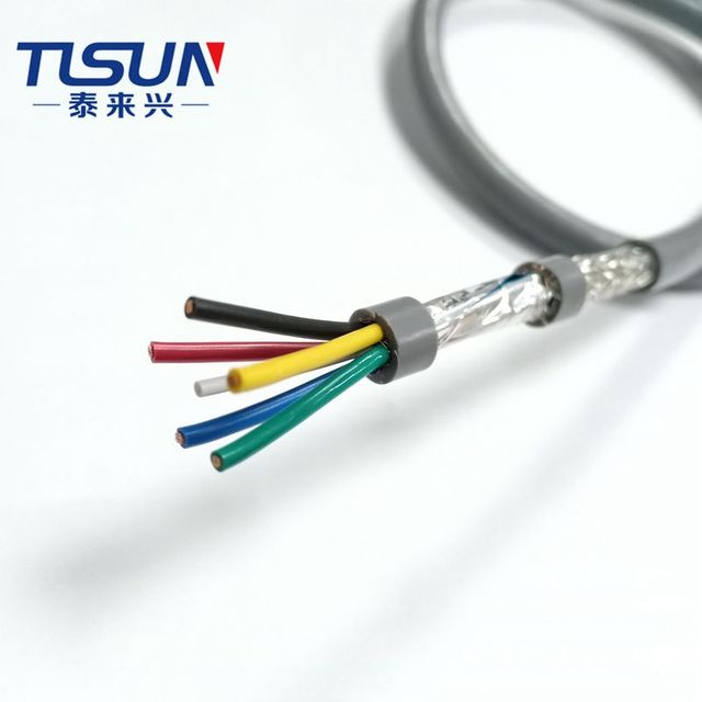 PVC Sheathed Shielded Flame Retardant and Cold Resistant CY 5C 18AWG Flexible Control Cable