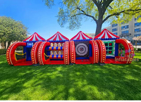 Location de fêtes en extérieur pour le team building Cabine gonflable de jeux de carnaval et de sport Jeux de tir pour événements