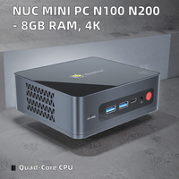 NUC Mini PC N100 N200 Windows 10/11 8GB RAM USB3.0 Tipo-C 4K Dual Pocket PC industrial de escritorio portátil