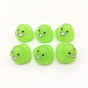 Custom Logo Children's Glow-In-The-Dark Plastic Little Yellow Duck <b>Bath</b> Play Toy Unisex for Babies & Kids Wholesale - Product Image 5