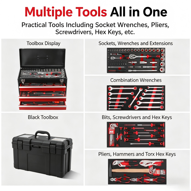 112 sets of multi-functional toolboxes