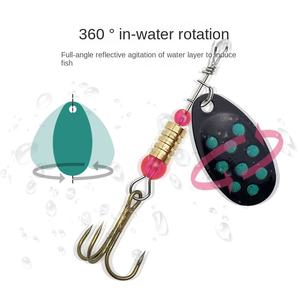 Vente flash : leurres métalliques multicolores avec hameçon triple, lame en forme de cuillère, pour la pêche au maquereau, au bar et à la <span class=keywords><strong>truite</strong></span> - Product Image 2