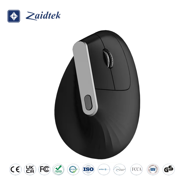 Ergonomic 2.4GHz Wireless Optical Gaming Office Mouse Dual-Mode Vertical Handheld Design USB Interface Mini Vertical Mouse