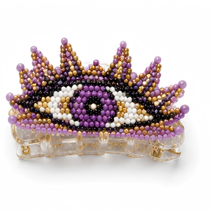 Pinces à cheveux 2026 : Nouvelle Tendance, Personnalisables, Bijoux de Mode Écologiques, Extensions de Cheveux en Acétate Effet Yeux de Démon pour Sorties - Product Image 2