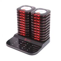 NOUVEAU Ensemble de 20 pagers pour clients de restaurant, système sans fil, buzzer pour invités, longue portée, pour café, bar, hôtel, commerce de détail, magasin d'alimentation