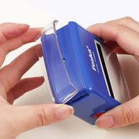 Tampon encreur personnalisé Foska Clean and Easy Stamping pour usage professionnel et domestique avec tampon encreur double face