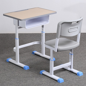 Conjunto de escritorio y silla escolar National Industry School KD04 con altura ajustable para estudiantes - Product Image 3