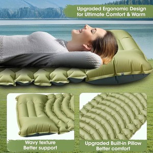 <span class=keywords><strong>Matelas</strong></span> Gonflable Automatique Pliable Portable en TPU Imperméable <span class=keywords><strong>de</strong></span> Haute Qualité 10 cm d'<span class=keywords><strong>Épais</strong></span>seur pour Toutes Saisons <span class=keywords><strong>Plage</strong></span> Randonnée - Product Image 2