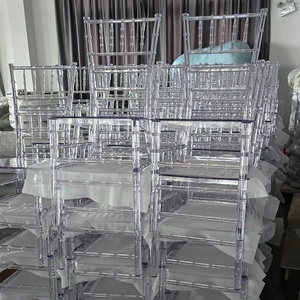 <span class=keywords><strong>Chaises</strong></span> Chiavari Transparente en Résine Acrylique <span class=keywords><strong>de</strong></span> <span class=keywords><strong>Luxe</strong></span>, en Cristal, pour Hôtels, Mariages, Banquets, Fêtes et Événements, Vente en Gros - Product Image 4