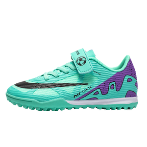 Chaussures de football et de futsal basses à lacets FG HG TF en cuir PU confortables et respirantes en mesh pour le sport d'équipe printemps unisexe - Product Image 1