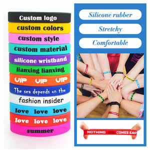 מותאם אישית לוגו גומי סיליקון <span class=keywords><strong>wristband</strong></span> אופנתי אירוע קסם פריט - Product Image 6