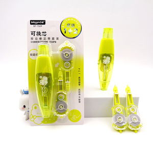 Chất lượng cao tùy chỉnh nhựa bút cho sinh viên 1 + 2 thay thế lõi mịn bằng văn bản Báo Chí Bền loại băng chỉnh - Product Image 4