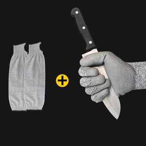 Body manica lunga veterinaria costruzione industriale sicurezza lavoro guanti di protezione del lavoro resistente taglio mezze dita - Product Image 1