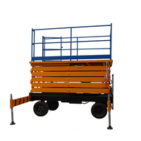 Plateforme de travail aérienne mobile électrique à ciseaux de 26 pieds et 320 kg, élévateur à ciseaux hydraulique pour travaux d'ingénierie et de construction